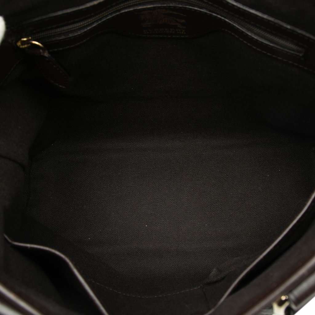 Burberry Haymarket Check Coated Canvas Tote Beige Very good condition - Model View