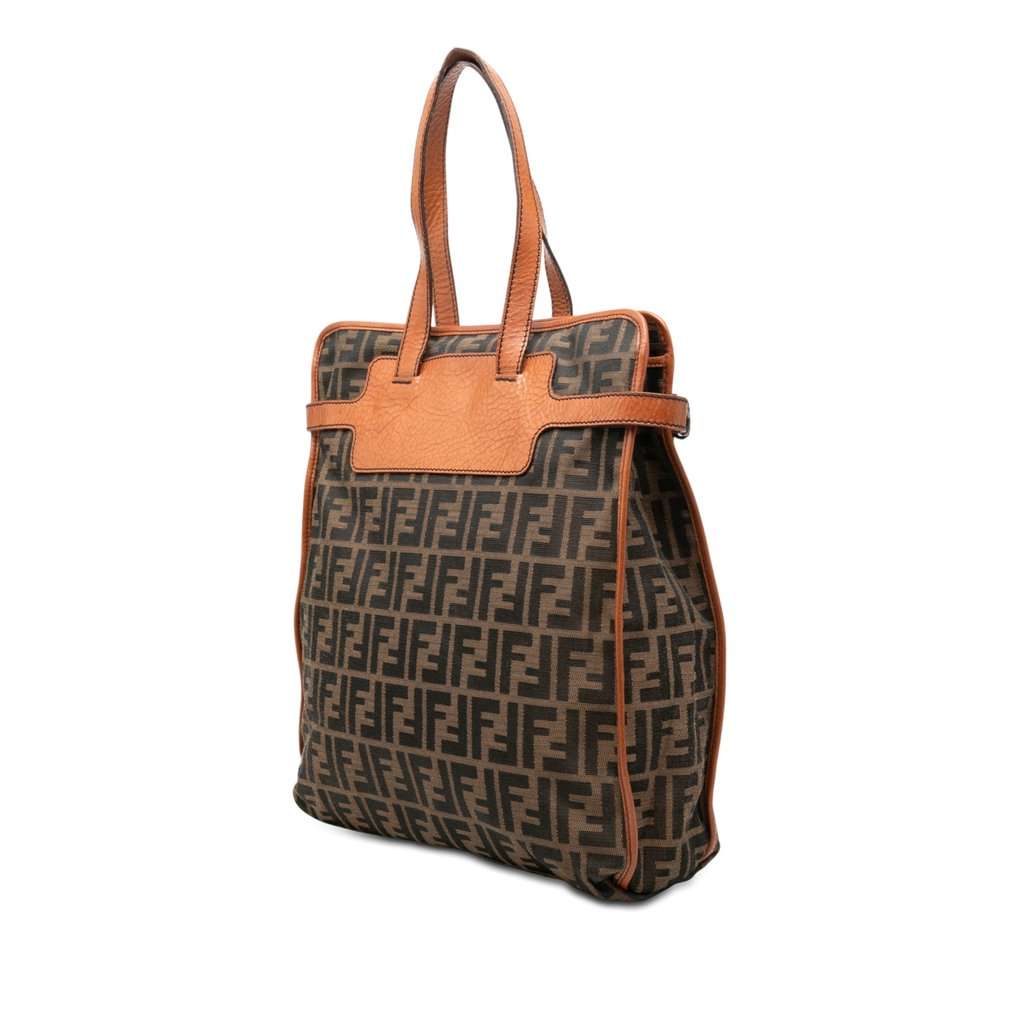 Fendi Zucca Canvas Tote Brown Very good condition - Back View