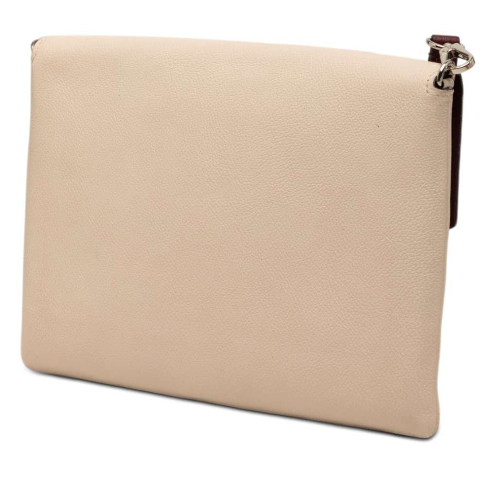 Louis Vuitton Bicolor Leather MyLockMe Chain Pochette Beige Leather Very good - Back View