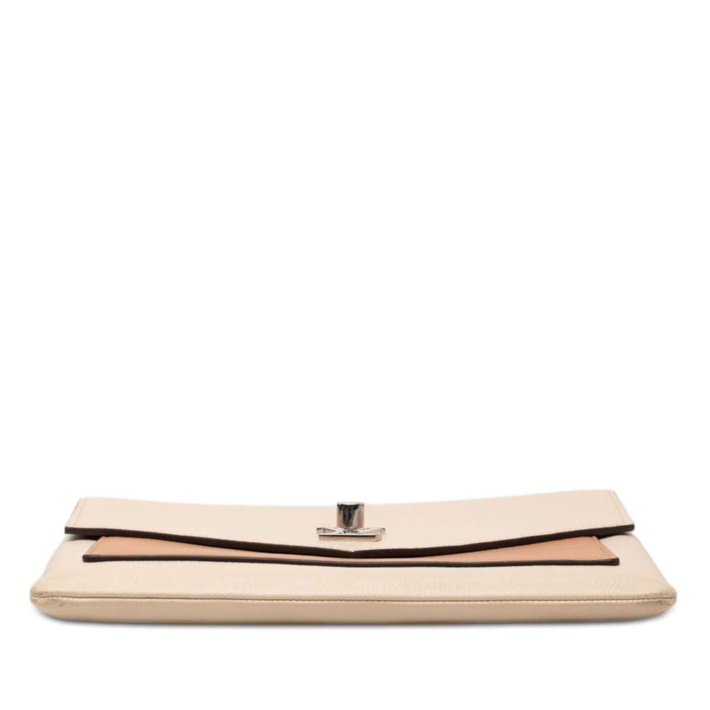 Louis Vuitton Bicolor Leather MyLockMe Chain Pochette Beige Leather Very good - Inside View