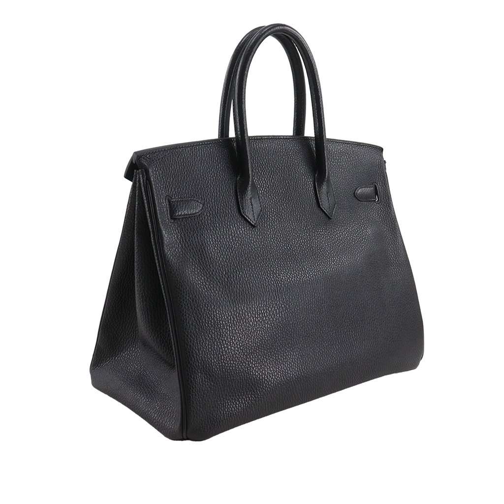 Hermès Fjord Birkin Retourne 35 Black Leather Very good - Inside View