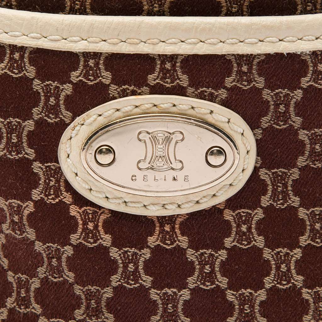 Celine Macadam Canvas Boogie Handbag Brown Very good condition - Box View