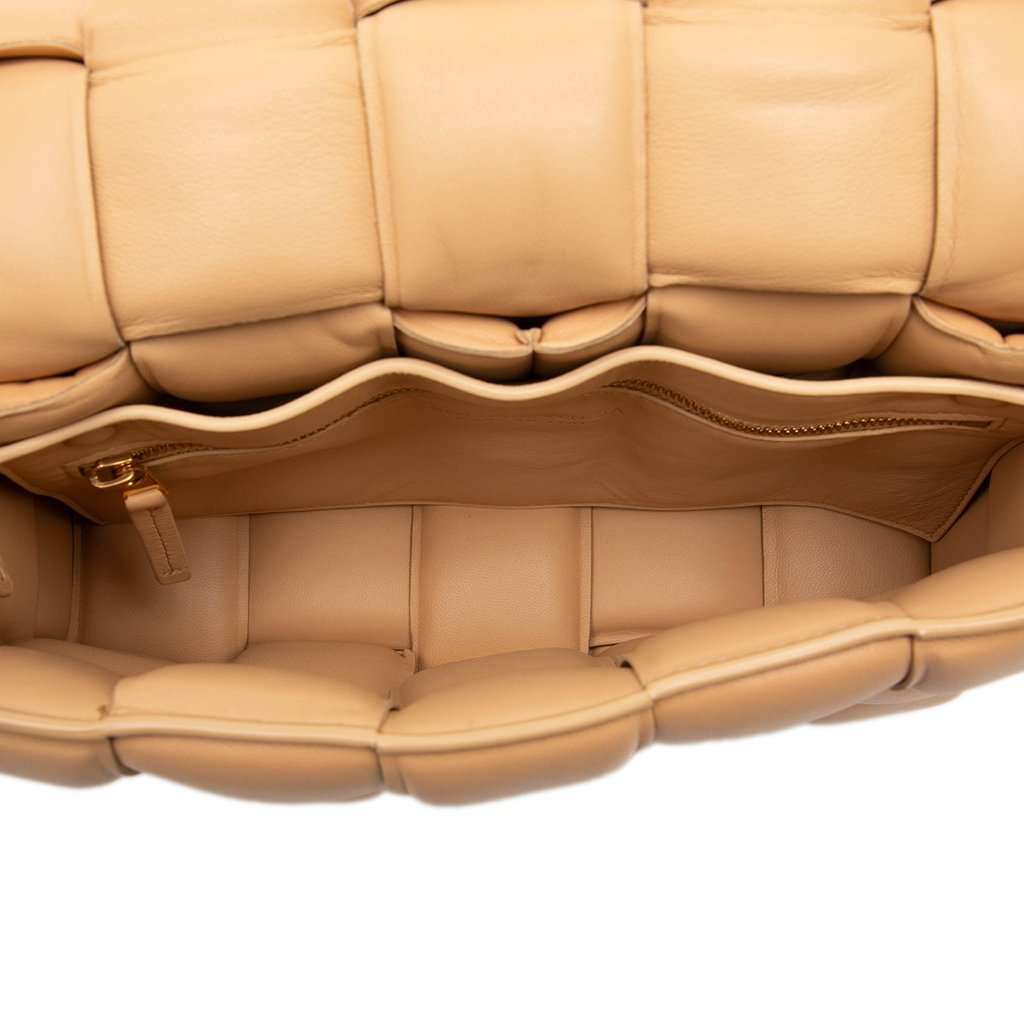 Bottega Veneta Nappa Intrecciato Padded Cassette Crossbody Brown Leather Very good - Model View