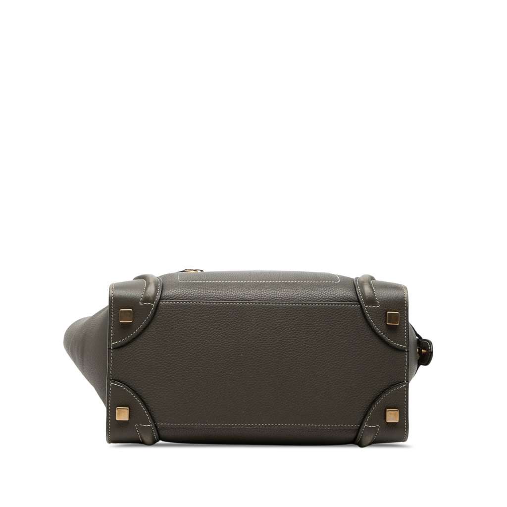 Celine Micro Drummed Calfskin Luggage Tote MultiColor Leather Very good - Inside View