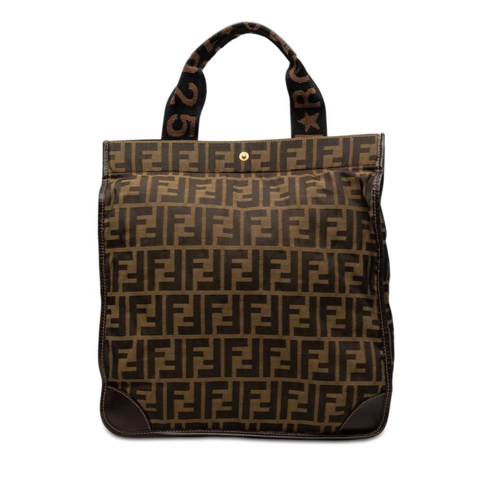 Fendi Zucca Canvas Shopping Tote Brown Good condition - Front View