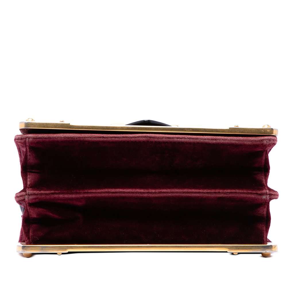 Prada Velvet Cahier Crossbody Red Very good - Inside View