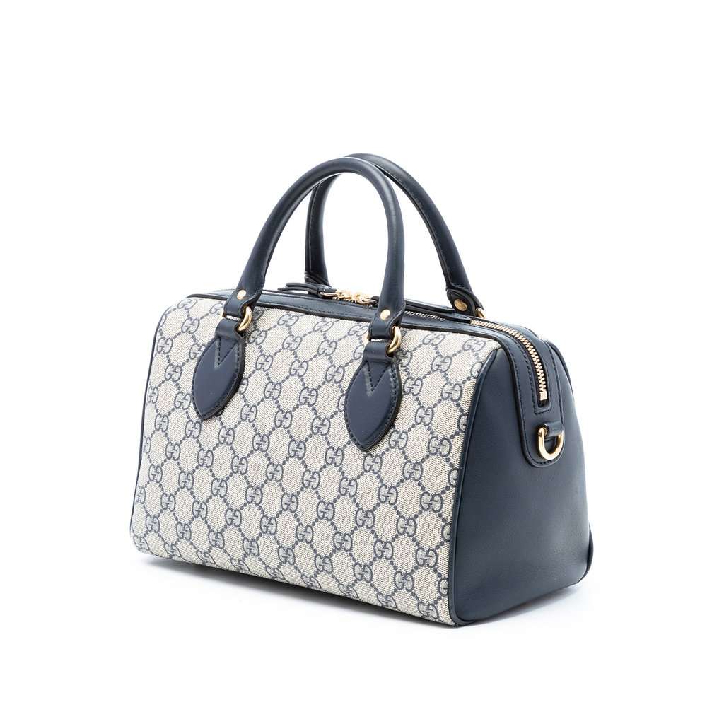 Gucci Small GG Supreme Boston Bag Beige Very good condition - Back View
