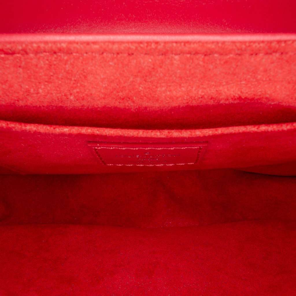 Louis Vuitton Limited Edition Calfskin Embellished New Wave Love Lock Chain Bag PM Red Leather Very good - Model View
