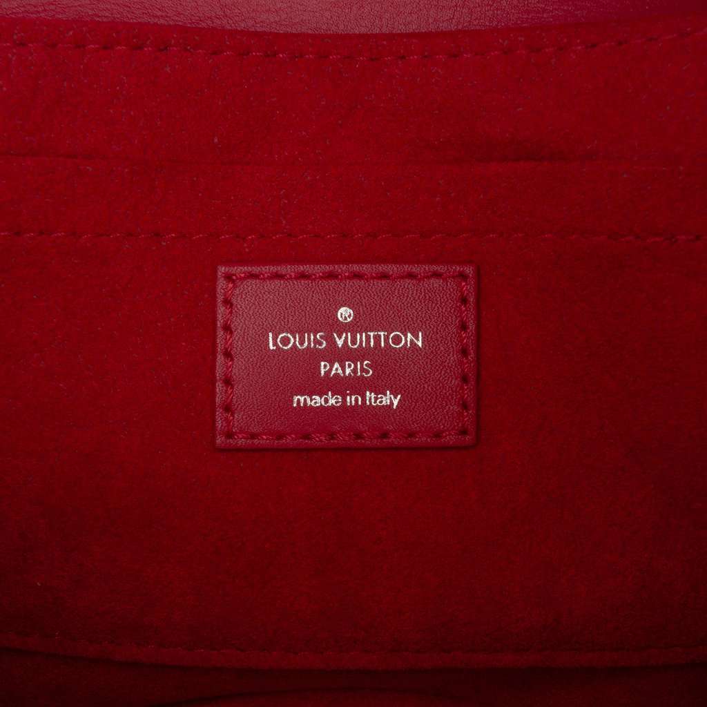 Louis Vuitton Limited Edition Calfskin Embellished New Wave Love Lock Chain Bag PM Red Leather Very good - Box View