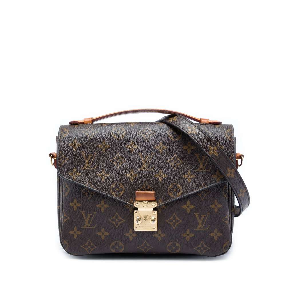 Louis Vuitton Monogram Pochette Metis Brown Very good - Front View