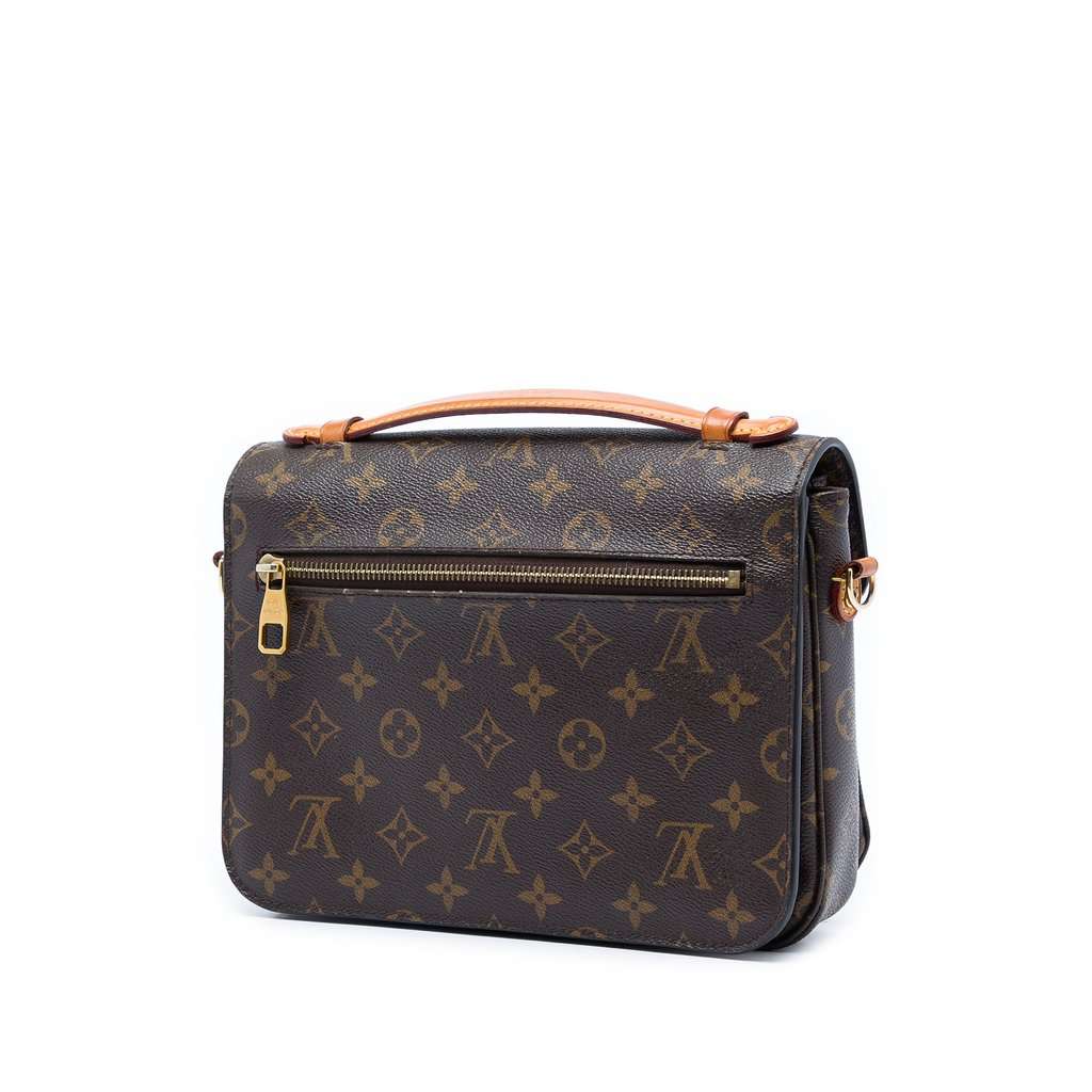 Louis Vuitton Monogram Pochette Metis Brown Very good - Back View