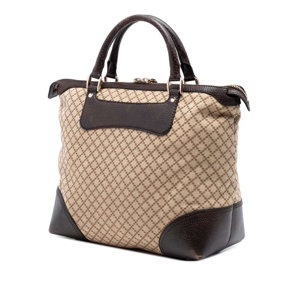 Gucci Diamante Canvas Catherine Tote Beige Very good condition - Back View