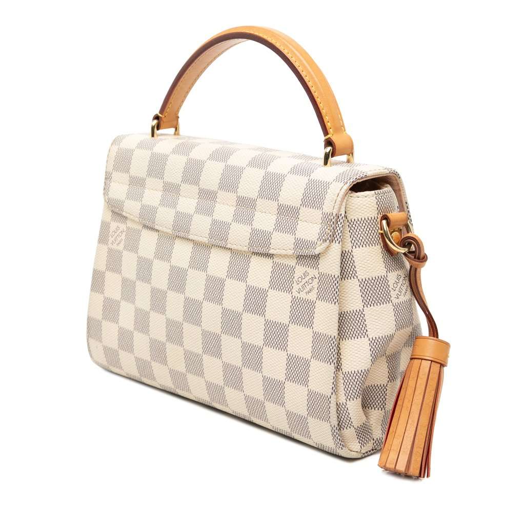 Louis Vuitton Damier Azur Croisette White Very good condition - Back View