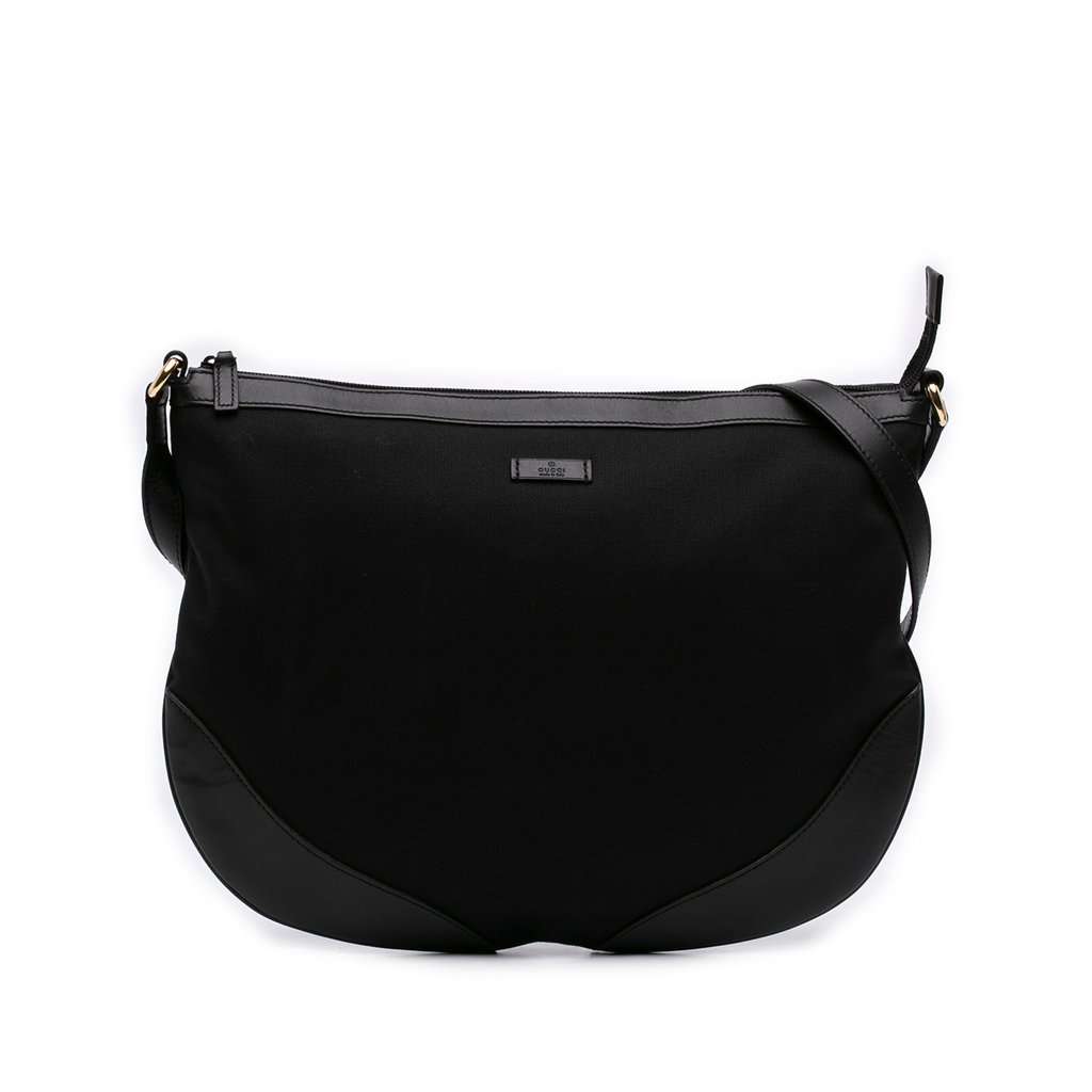 Gucci Canvas Crossbody Black Very good - Front View