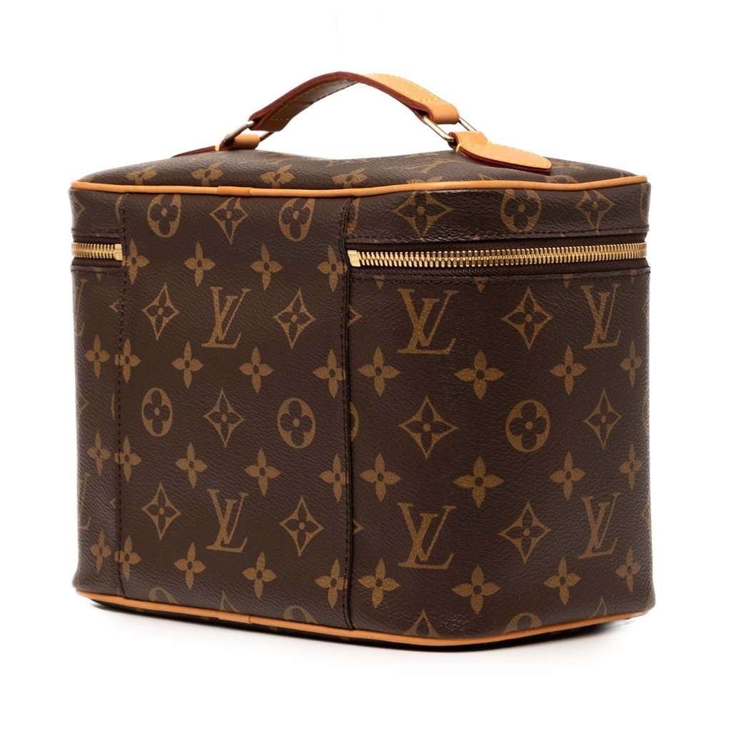 Louis Vuitton Monogram Nice BB Vanity Case Brown Very good - Back View