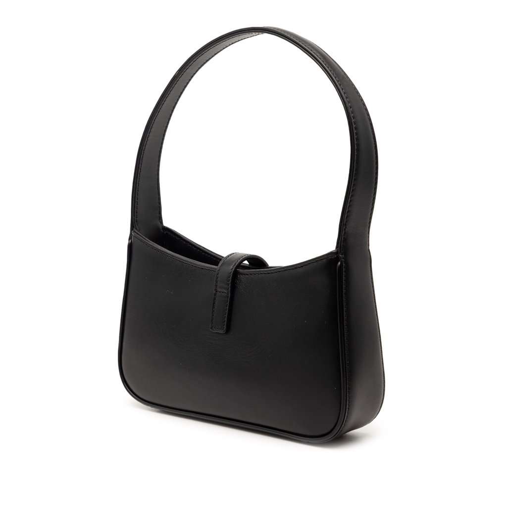 Saint Laurent Mini Smooth Calfskin Le 5 a 7 Black Leather Very good condition - Back View