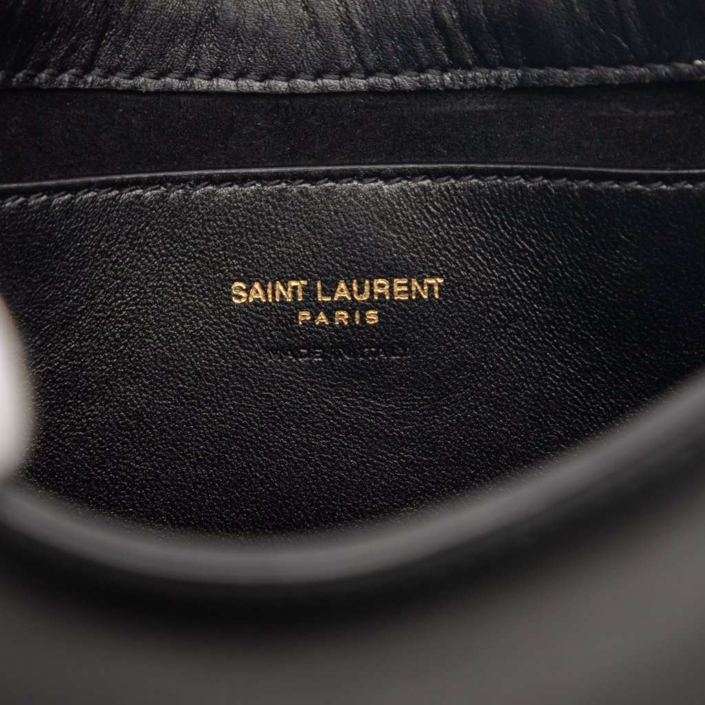 Saint Laurent Mini Smooth Calfskin Le 5 a 7 Black Leather Very good condition - Box View