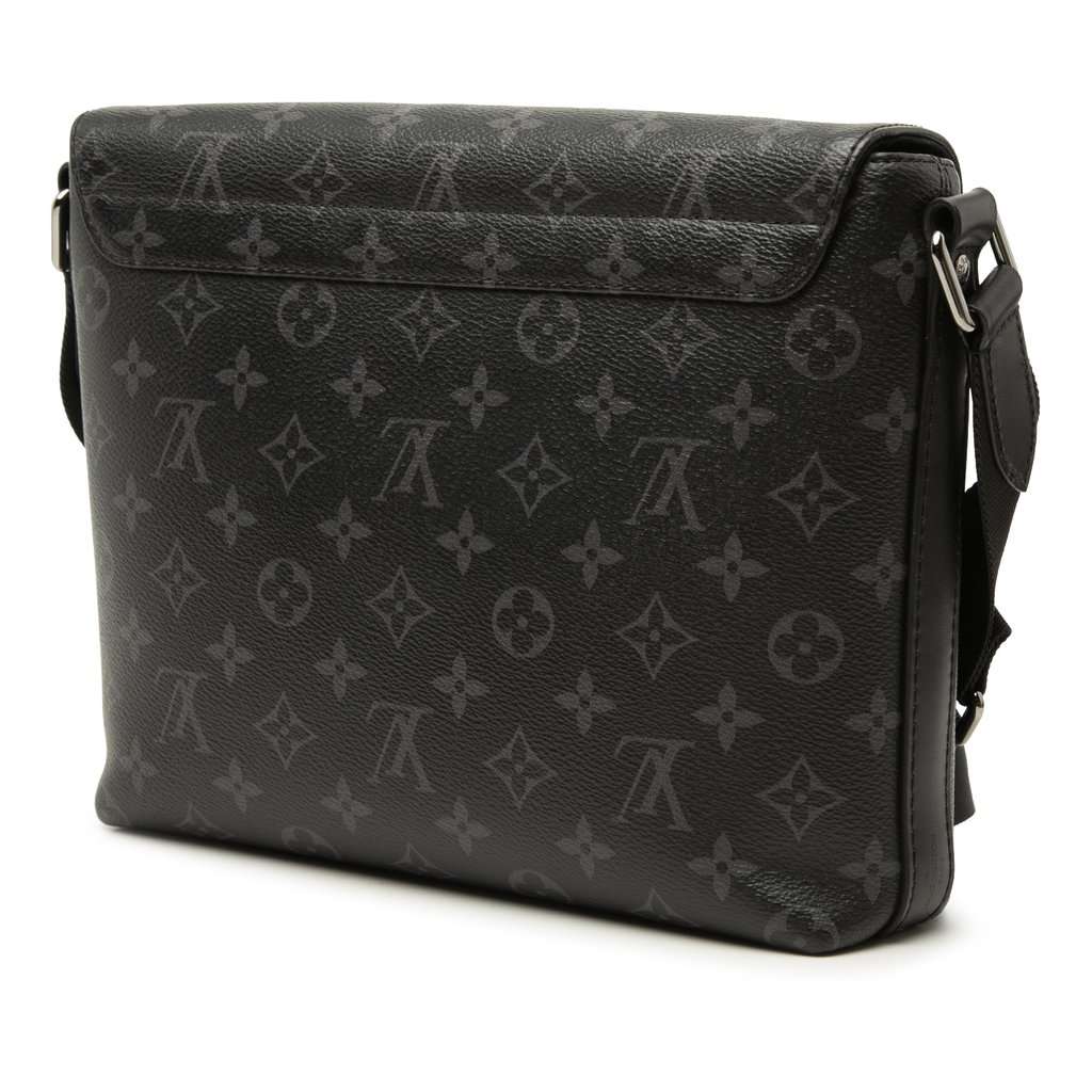 Louis Vuitton Monogram Eclipse District PM Black Very good - Back View