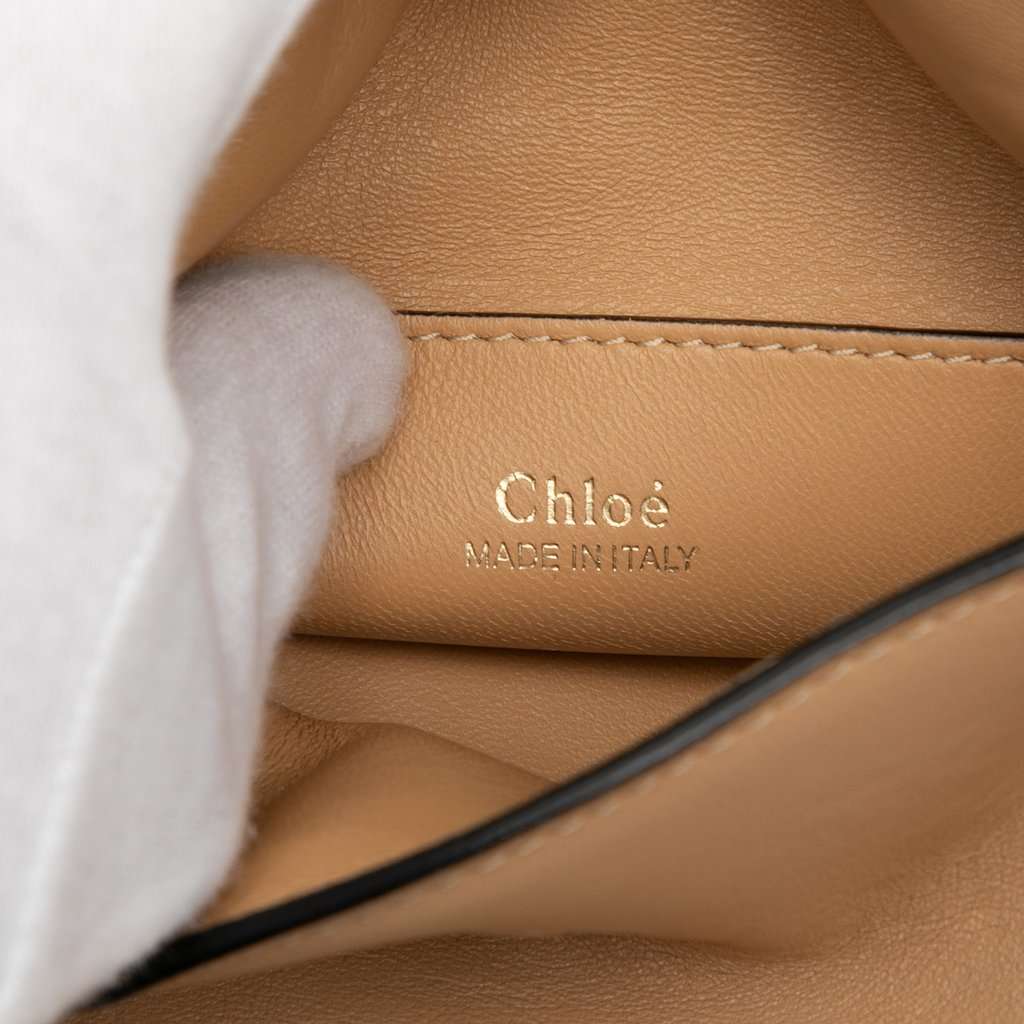 Chloé Mini Leather Juana Satchel Beige Leather Very good condition - Box View