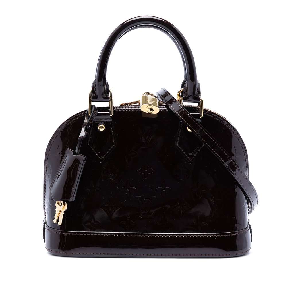 Louis Vuitton Monogram Vernis Alma BB Purple Leather Very good condition - Front View