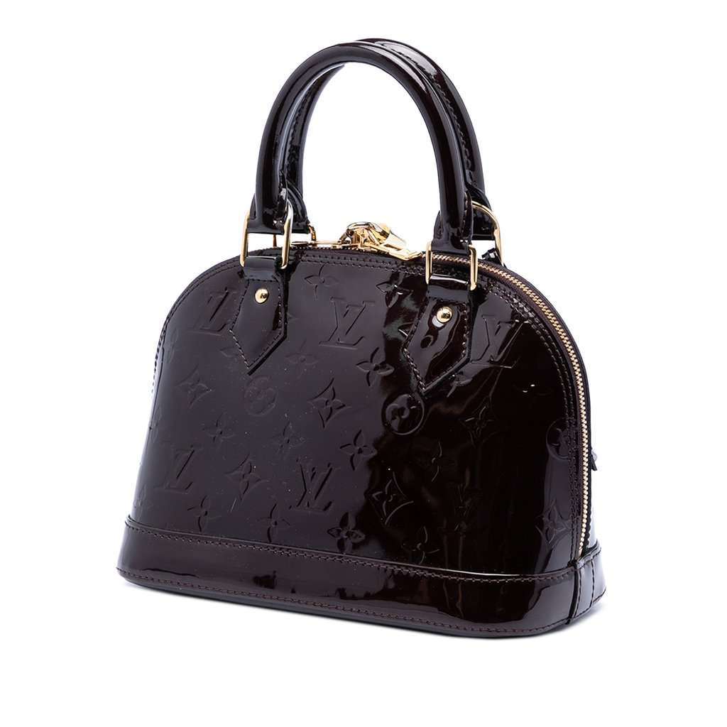 Louis Vuitton Monogram Vernis Alma BB Purple Leather Very good condition - Back View