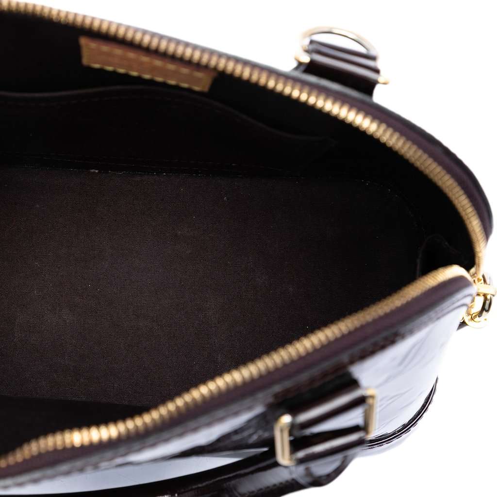Louis Vuitton Monogram Vernis Alma BB Purple Leather Very good condition - Model View
