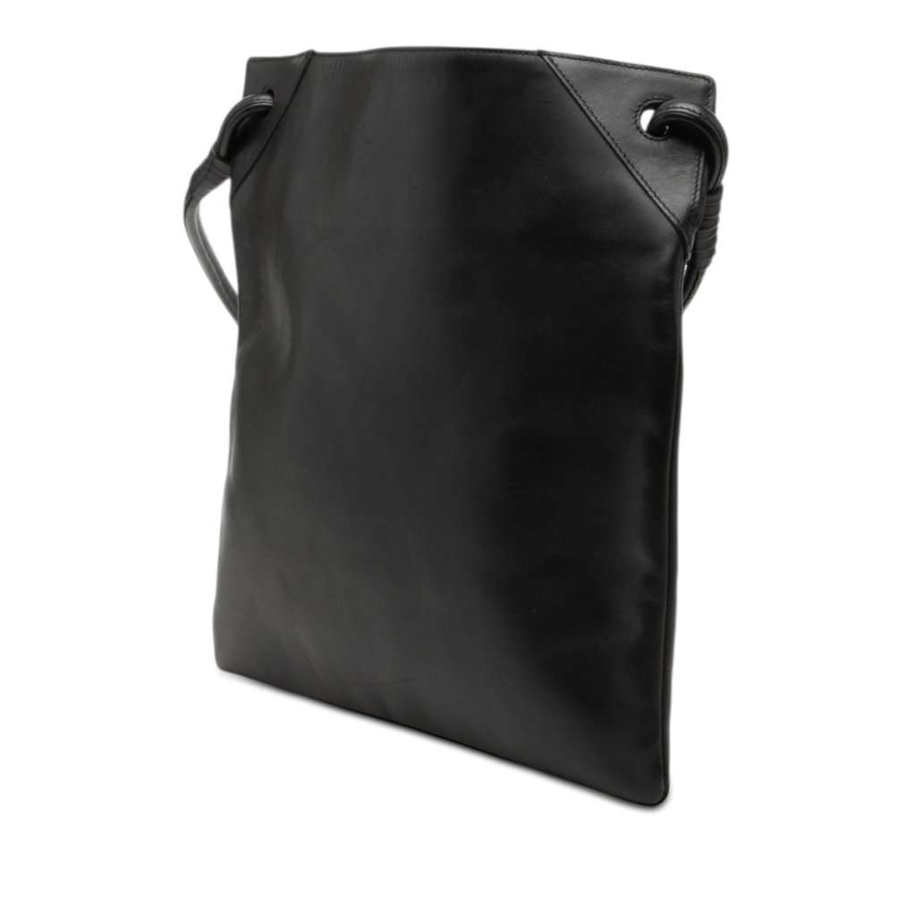 Bottega Veneta Calfskin Crossbody Black Leather Very good condition - Back View