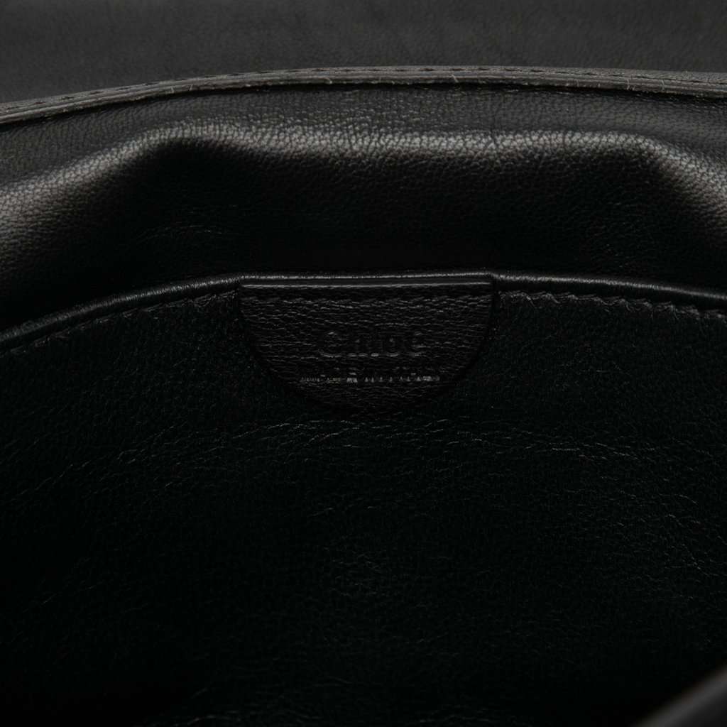 Chloé Medium Leather Elsie Crossbody Black Leather Very good - Box View