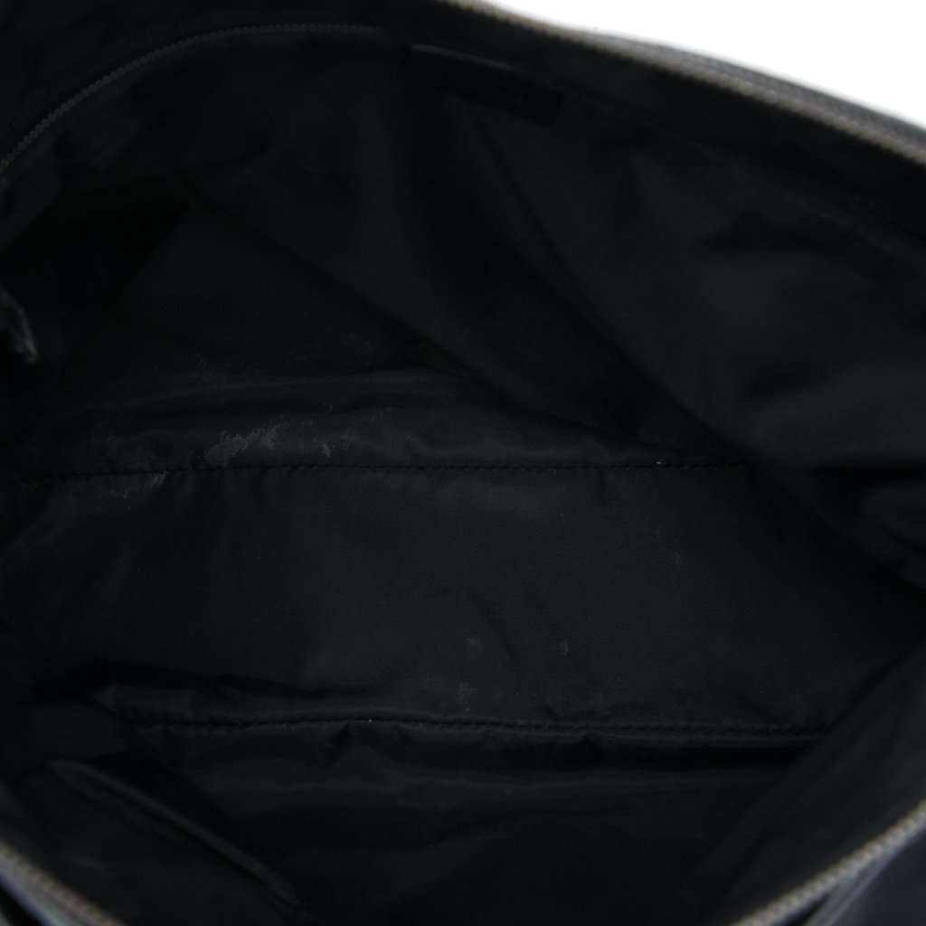 Gucci Guccissima Trimmed Canvas Crossbody Black Very good - Model View