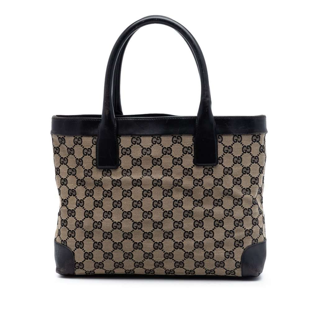 Gucci GG Canvas Handbag Beige Very good condition - Front View