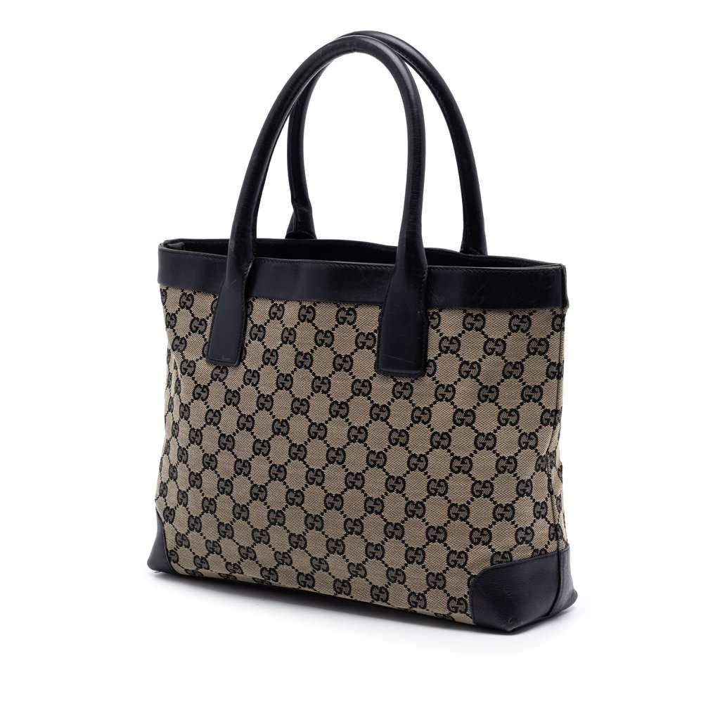 Gucci GG Canvas Handbag Beige Very good condition - Back View