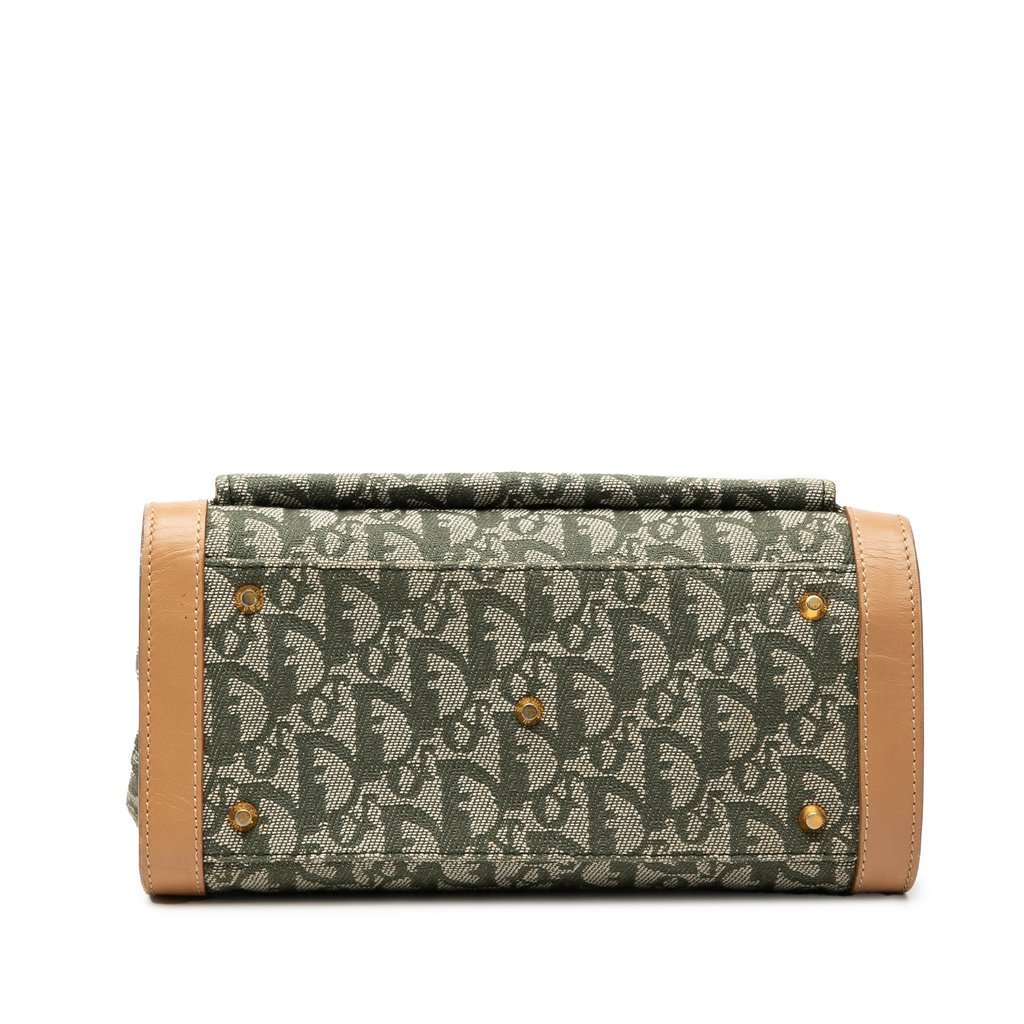 Dior Diorissimo Trotter Canvas Pocket Tote Green Very good condition - Inside View