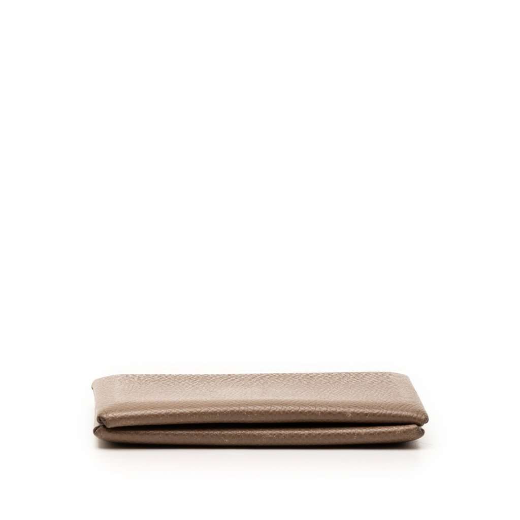 Hermès Epsom Calvi Card Holder Brown Leather Very good condition - Inside View