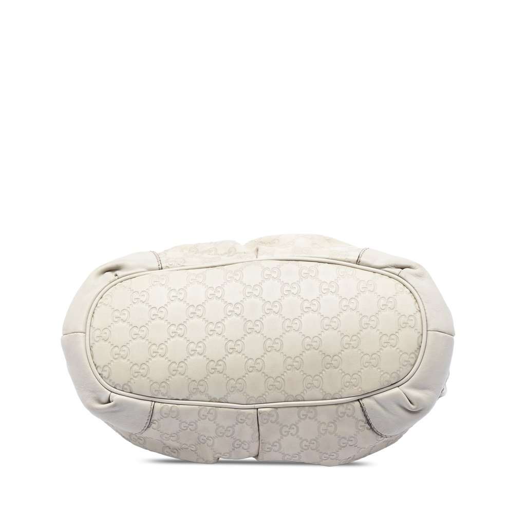 Gucci Guccissima Sukey Satchel White Leather Very good condition - Inside View