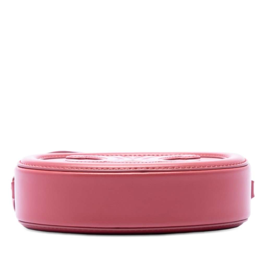 Celine Small Calfskin Cuir Triomphe Oval Crossbody Red Leather Very good condition - Inside View