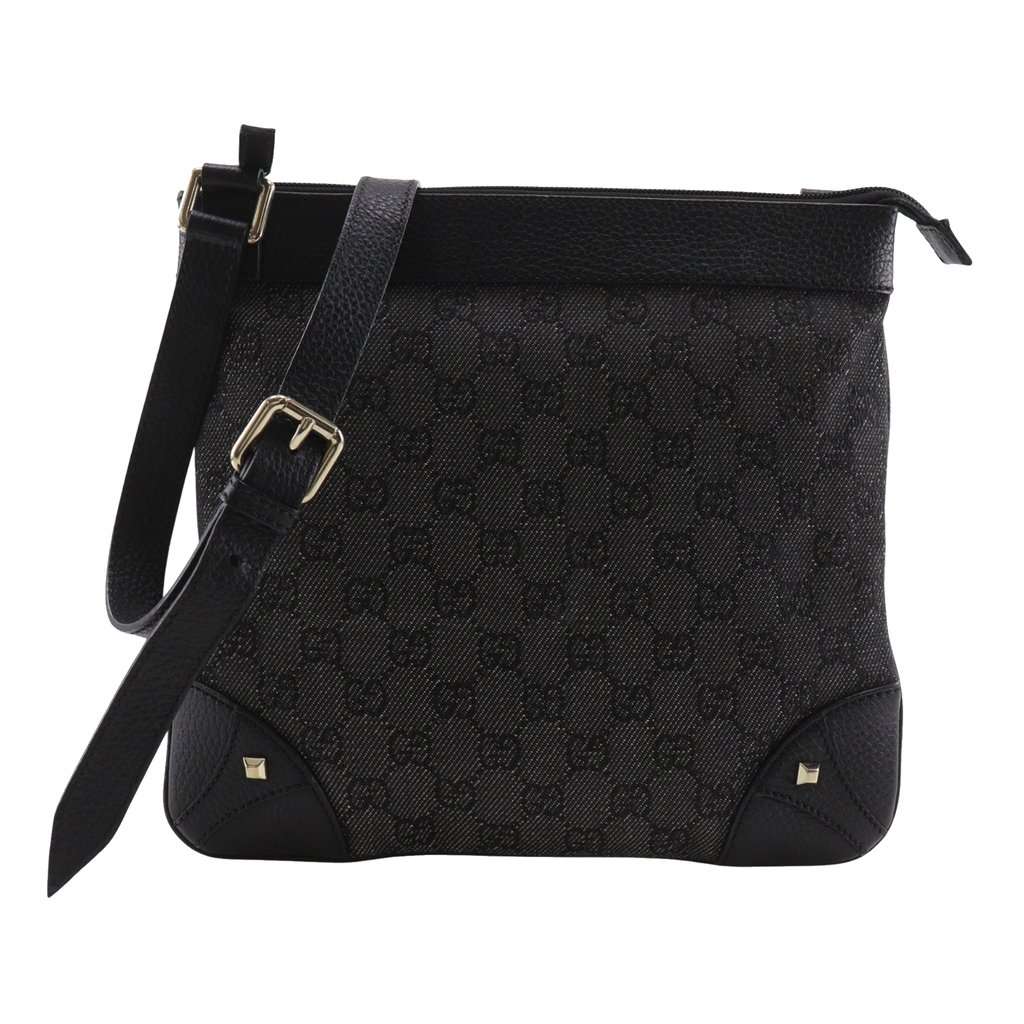 Gucci GG Denim Nailhead Crossbody MultiColor Very good - Front View