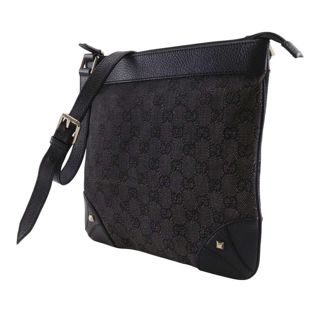 Gucci GG Denim Nailhead Crossbody MultiColor Very good - Back View