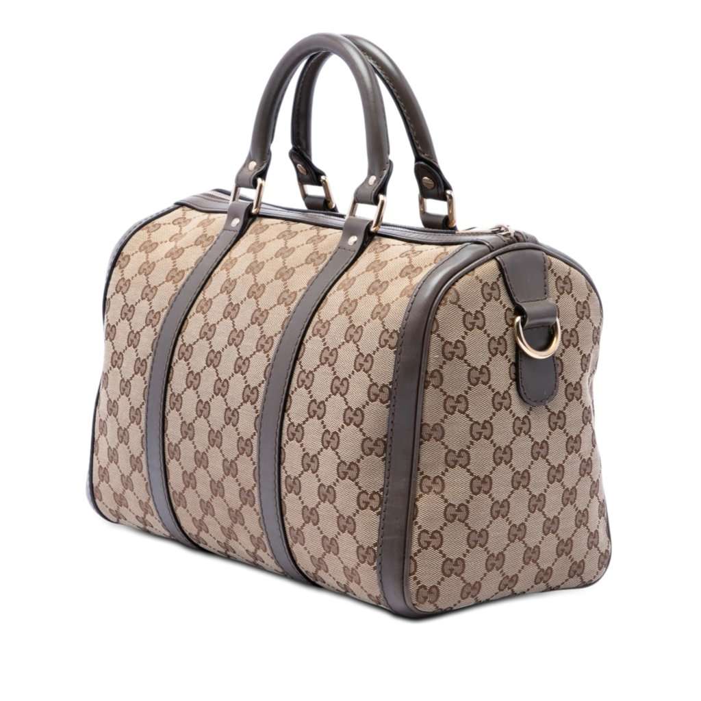 Gucci Medium GG Canvas Joy Boston Bag Beige Very good - Back View