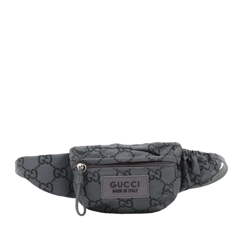 Gucci GG Nylon Ripstop Belt Bag Green Very good - Front View