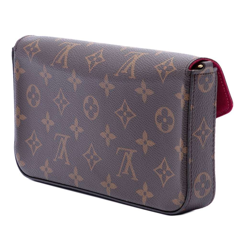 Louis Vuitton Monogram Pochette Felicie Brown Good condition - Back View