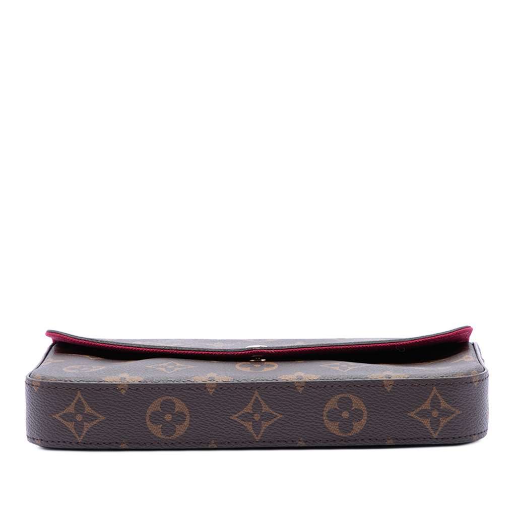 Louis Vuitton Monogram Pochette Felicie Brown Good condition - Inside View