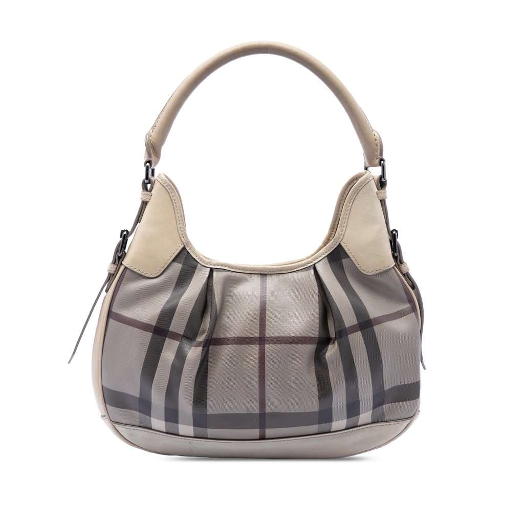 Burberry Smoke Check Coated Canvas Brooklyn Hobo Other Very good condition - Front View