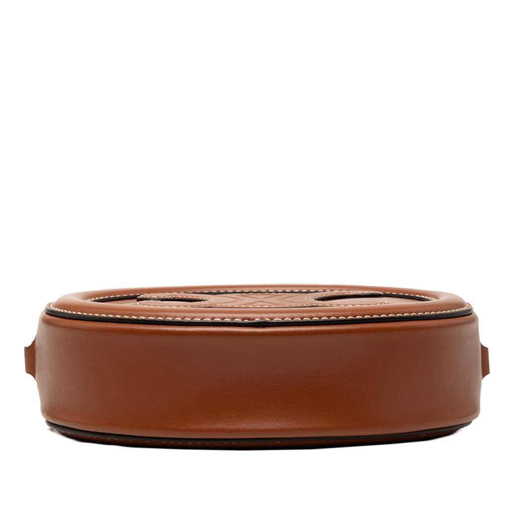 Celine Small Calfskin Cuir Triomphe Oval Crossbody Brown Leather Very good condition - Inside View