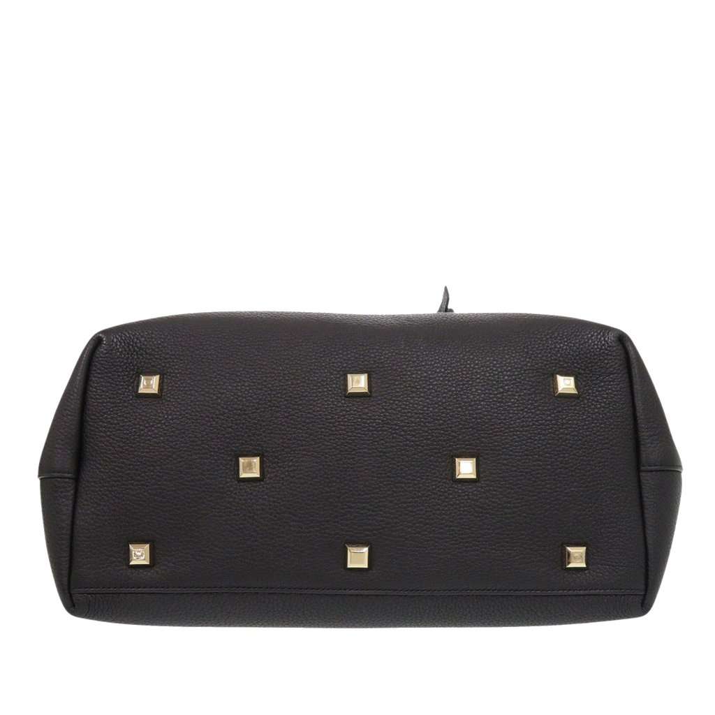 Salvatore Ferragamo Grained Calfskin Studded Gancini Tote Black Leather Very good condition - Inside View