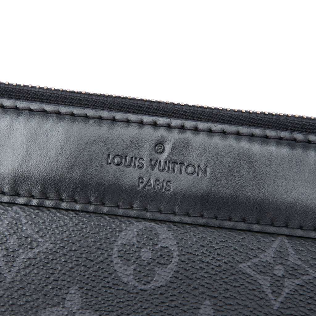 Louis Vuitton Monogram Eclipse Discovery Pochette GM Black Very good condition - Box View