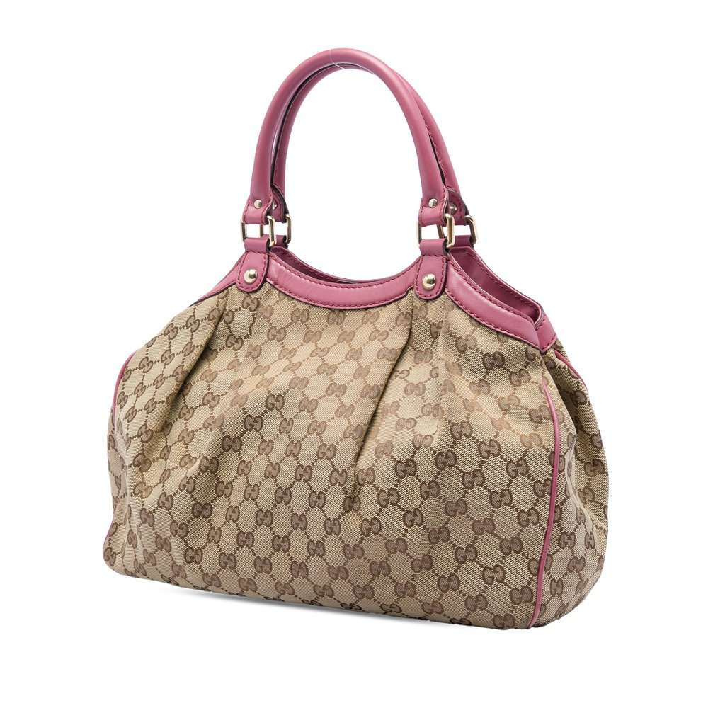 Gucci Medium GG Canvas Sukey Tote Beige Very good - Back View
