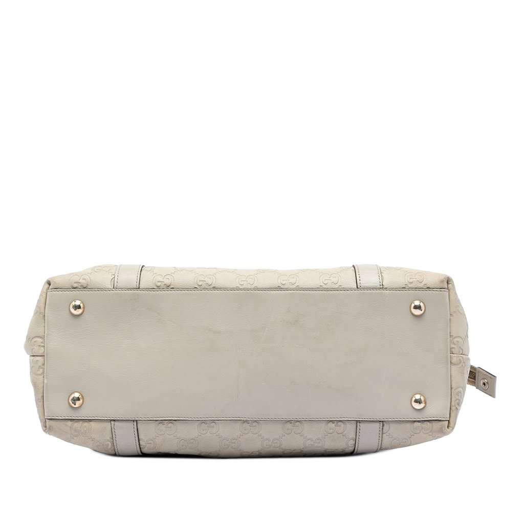 Gucci Guccissima Abbey D Ring Tote White Leather Very good condition - Inside View