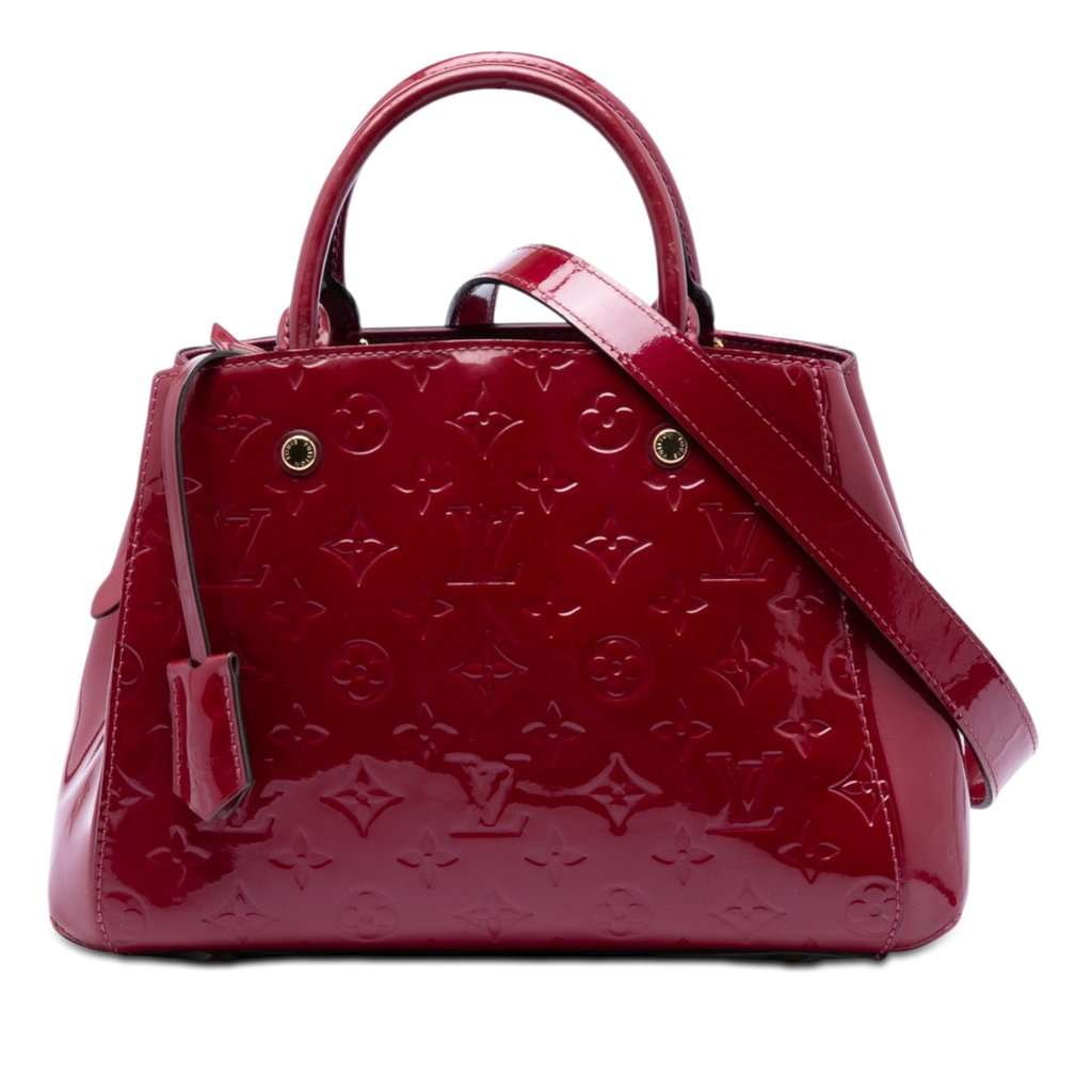 Louis Vuitton Monogram Vernis Montaigne BB Pink Leather Very good - Front View