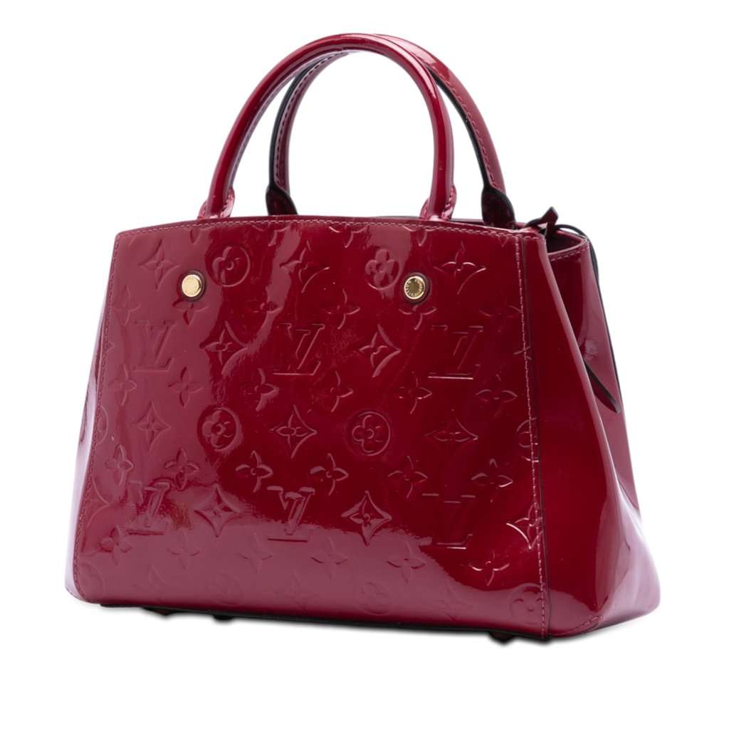 Louis Vuitton Monogram Vernis Montaigne BB Pink Leather Very good - Back View