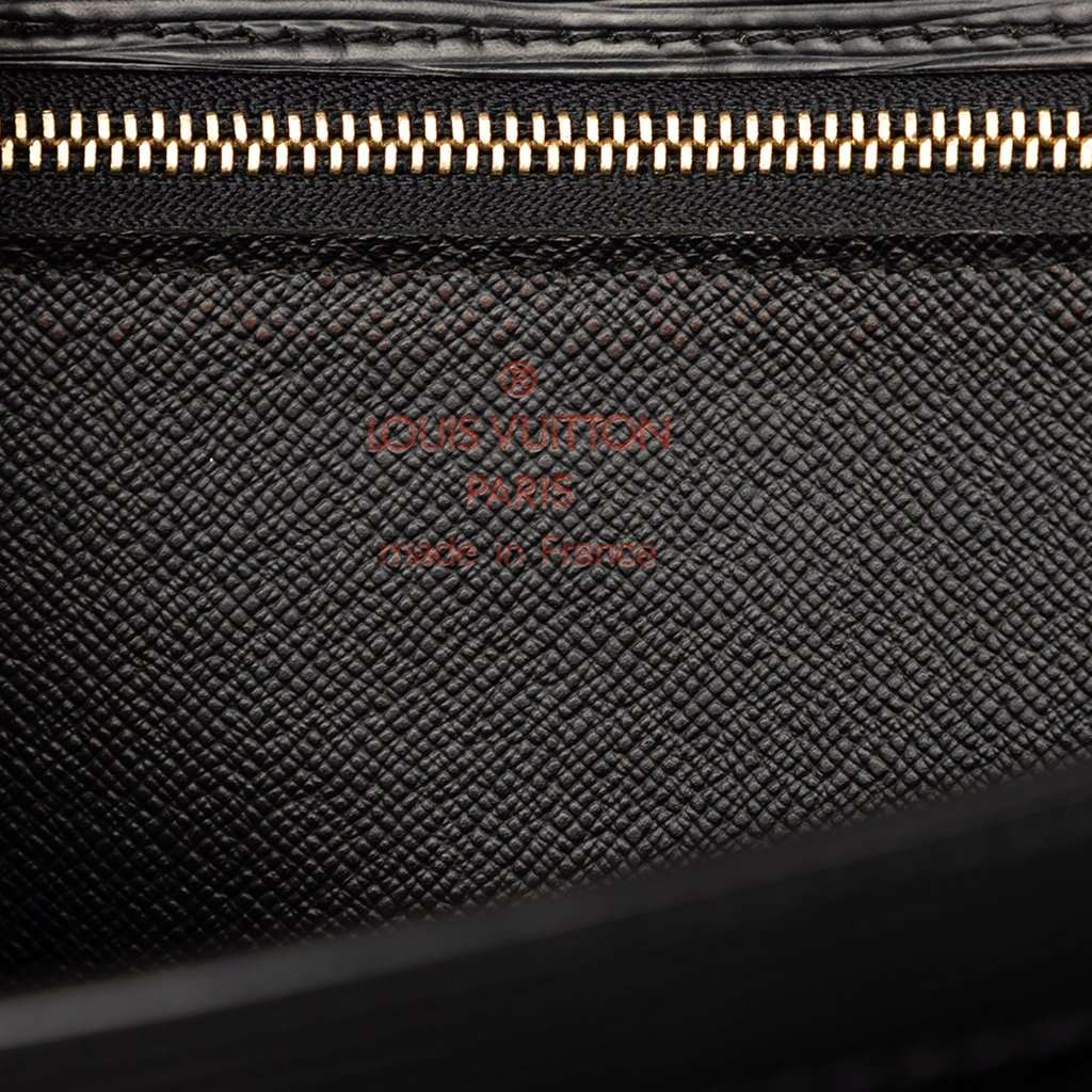 Louis Vuitton Epi Pochette Sellier Dragonne Black Leather Very good condition - Box View